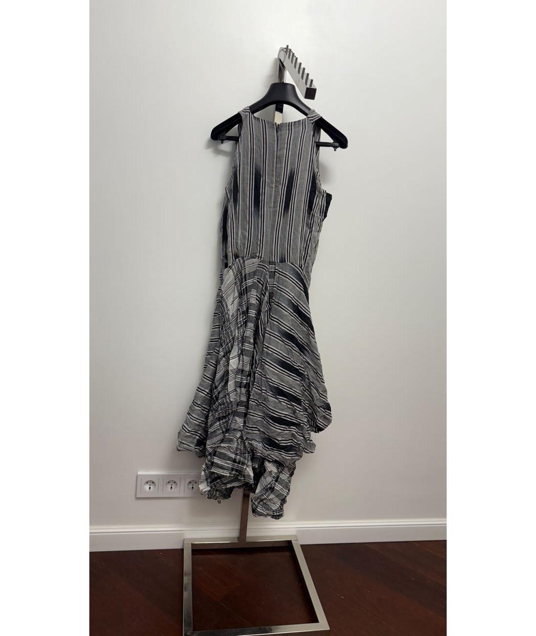 VIVIENNE WESTWOOD Антрацитовое хлопковое повседневное платье, фото 2