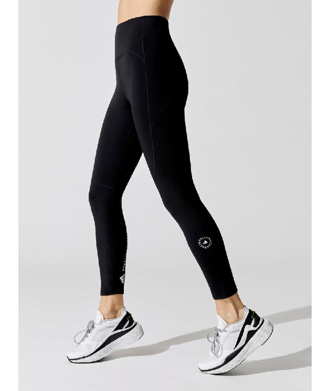 ADIDAS BY STELLA MCCARTNEY Черные полиэстеровые леггинсы и велосипедки, фото 2
