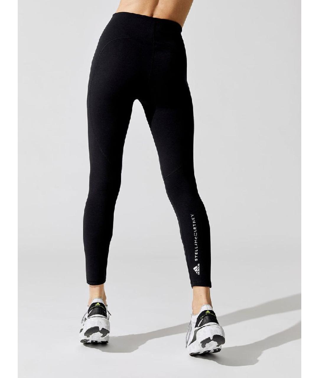 ADIDAS BY STELLA MCCARTNEY Черные полиэстеровые леггинсы и велосипедки, фото 4