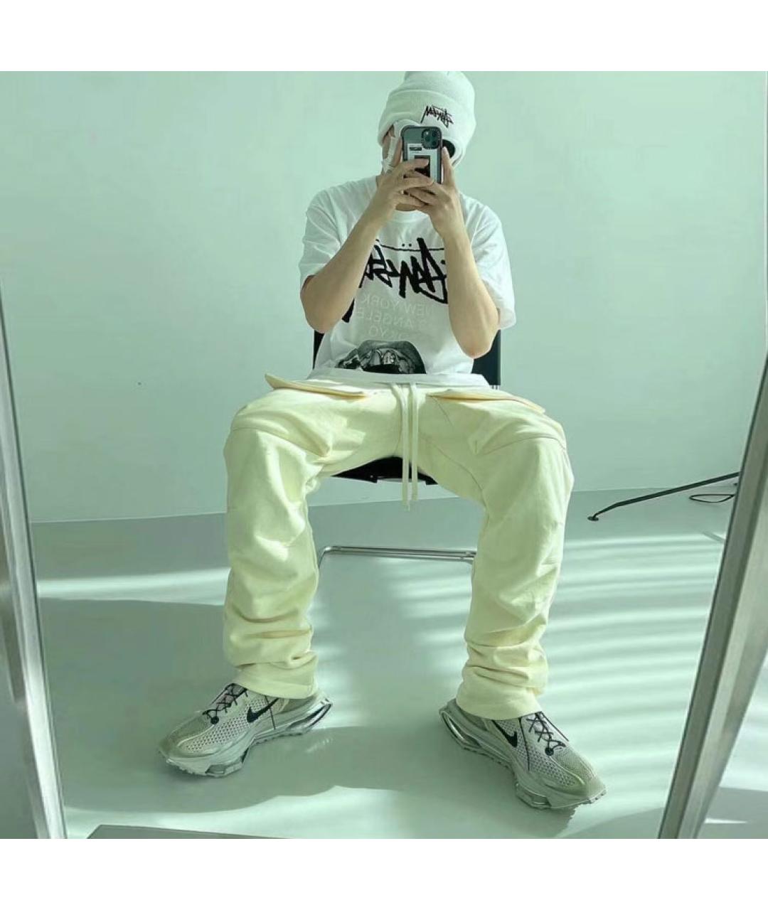 STUSSY Белая футболка, фото 4