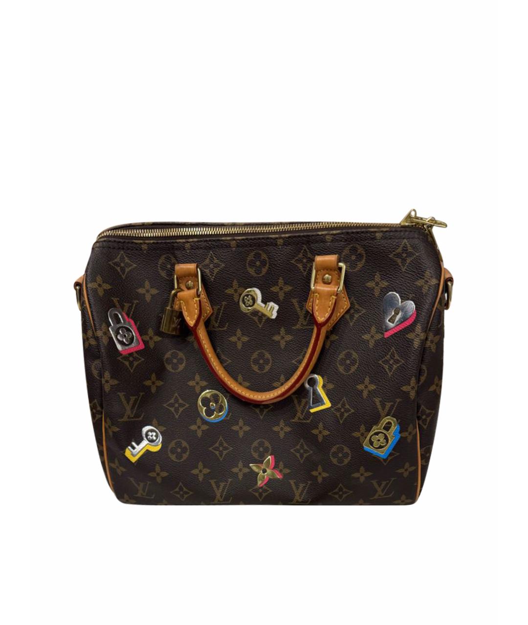 LOUIS VUITTON Коричневая кожаная сумка через плечо, фото 1