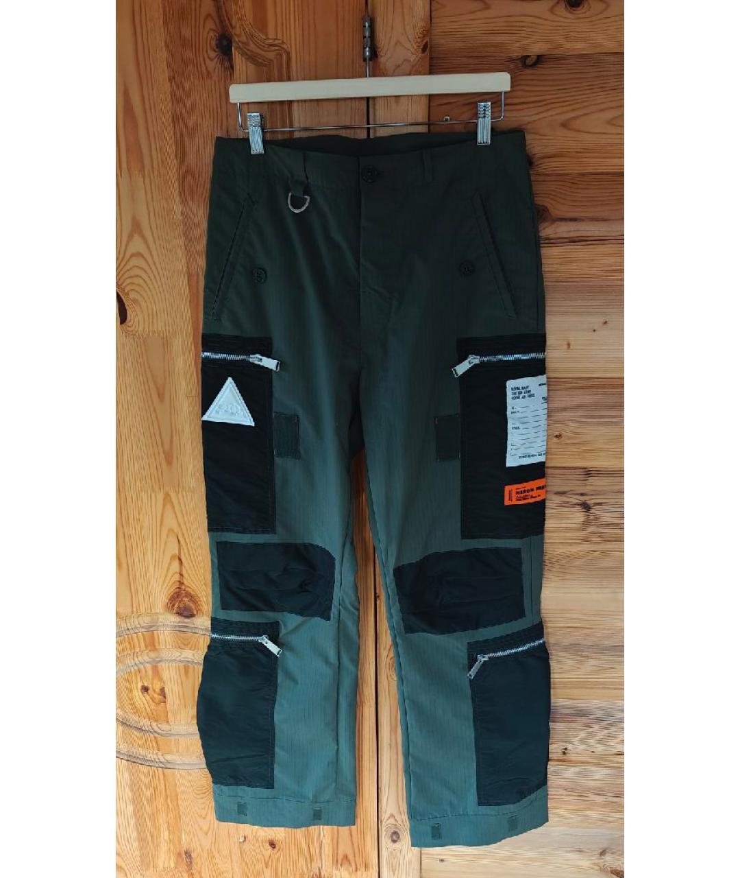 HERON PRESTON Хаки полиэстеровые повседневные брюки, фото 6