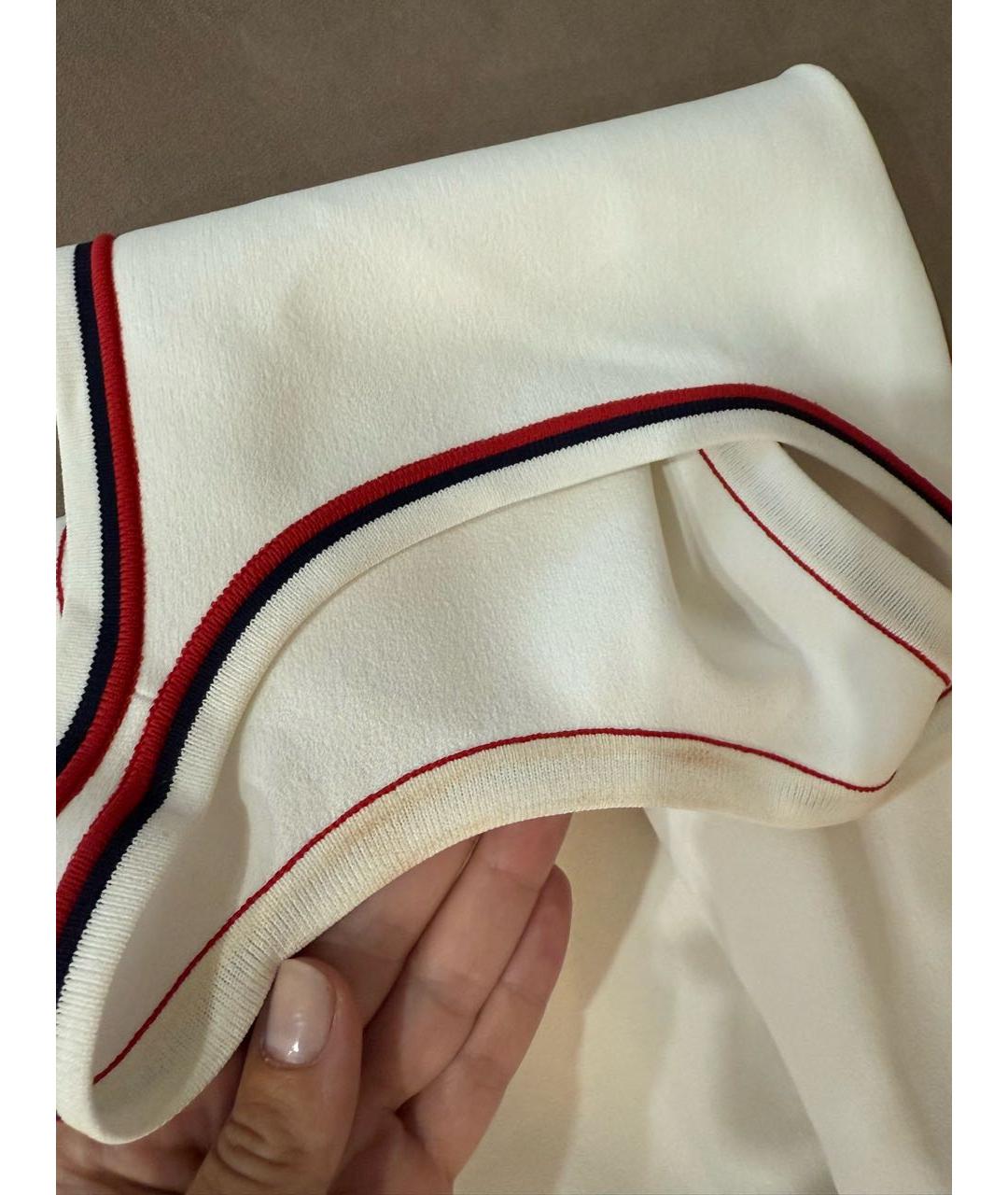CELINE Белое вискозное повседневное платье, фото 6