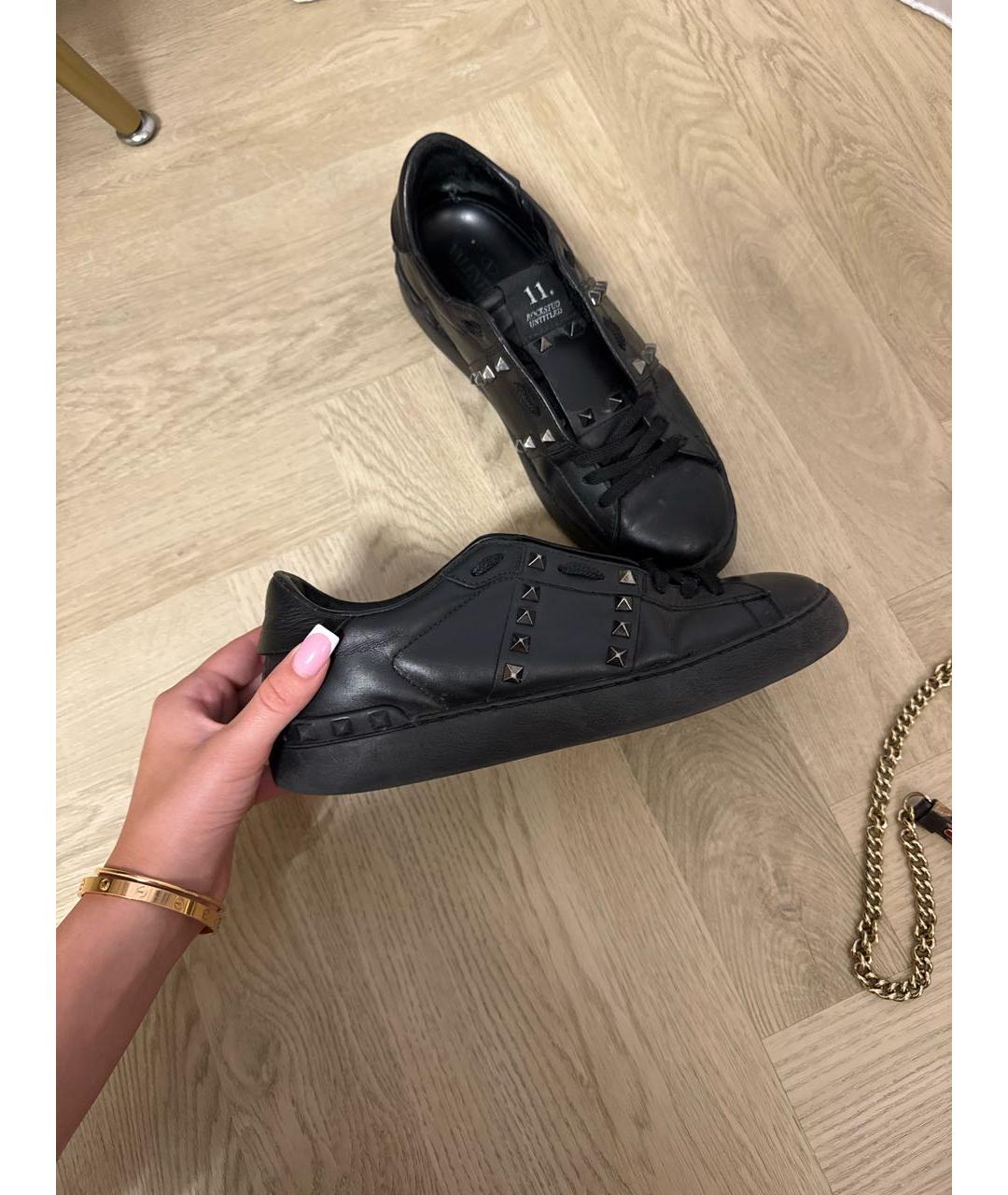 VALENTINO Черные кожаные туфли, фото 3