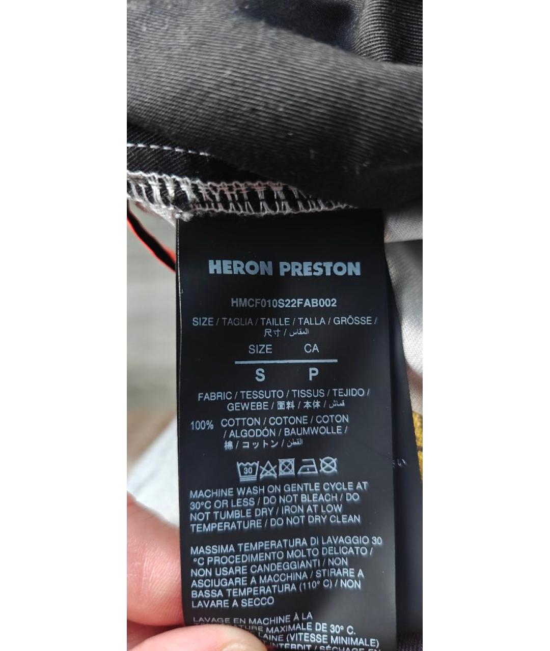 HERON PRESTON Хаки хлопковые брюки чинос, фото 4