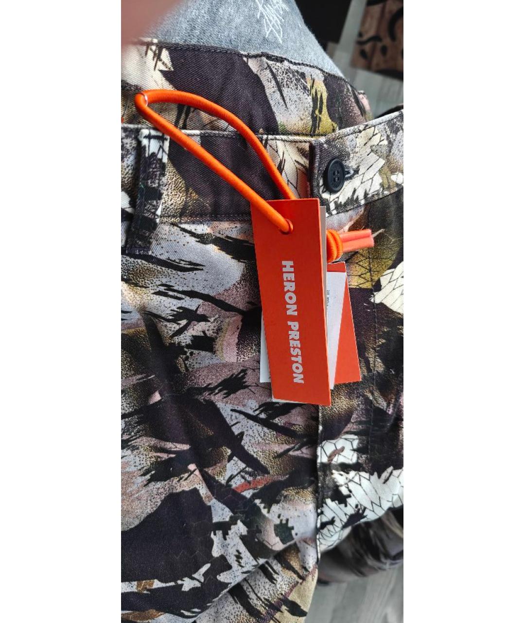 HERON PRESTON Хаки хлопковые брюки чинос, фото 3