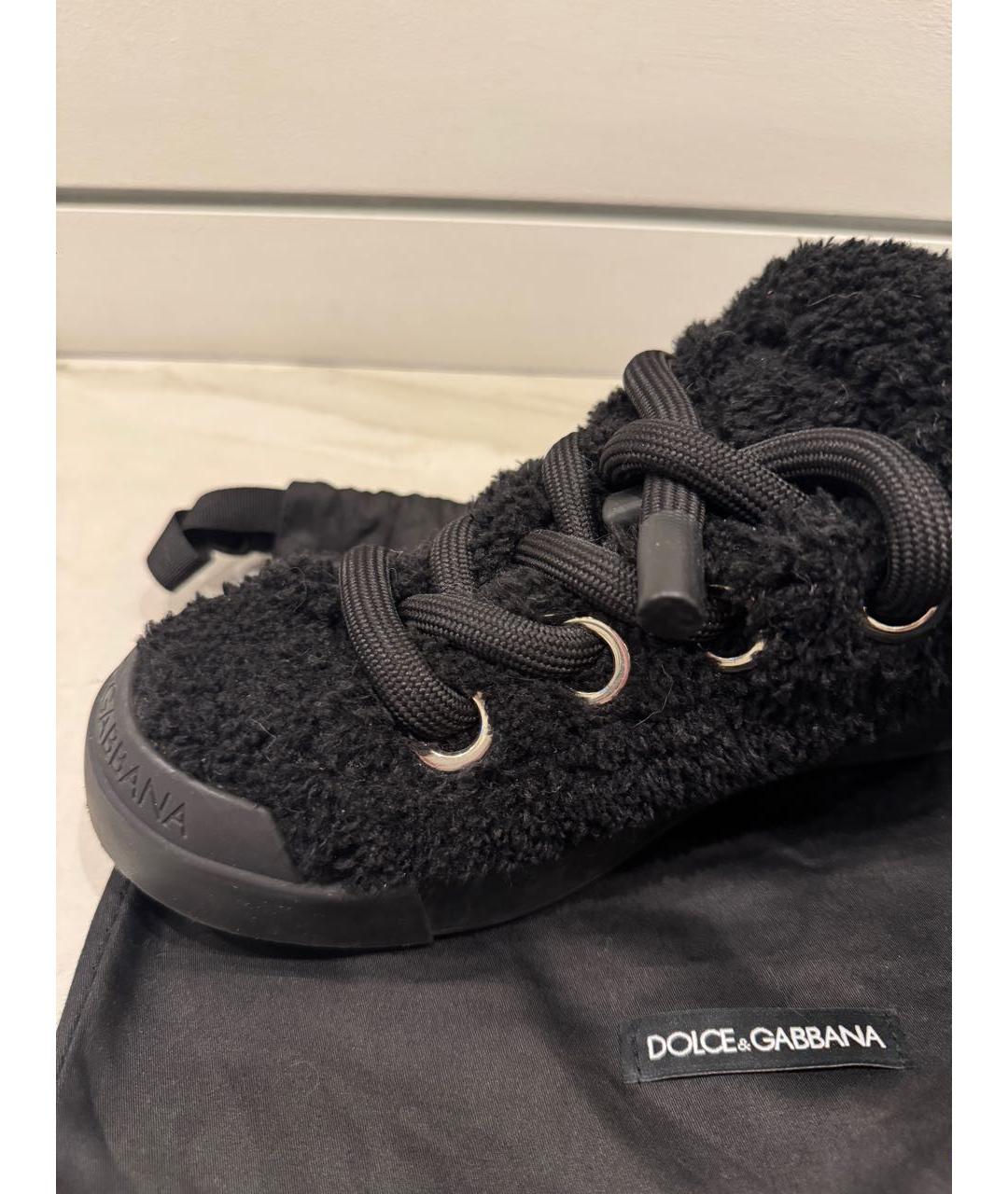 DOLCE&GABBANA Черные кеды, фото 5