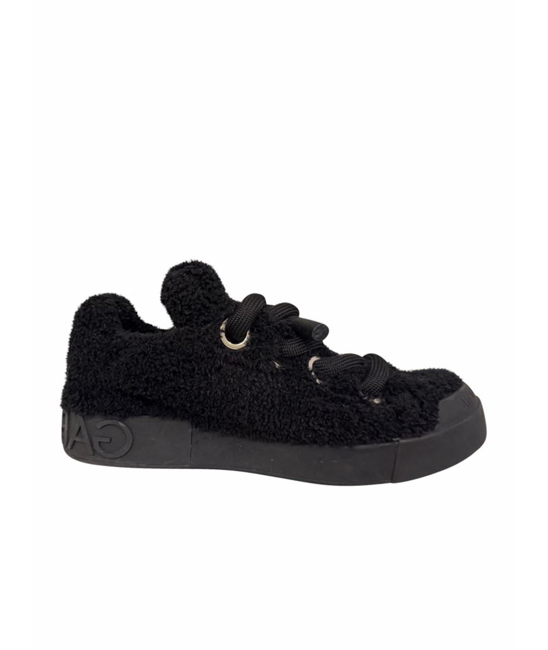 DOLCE&GABBANA Черные кеды, фото 1