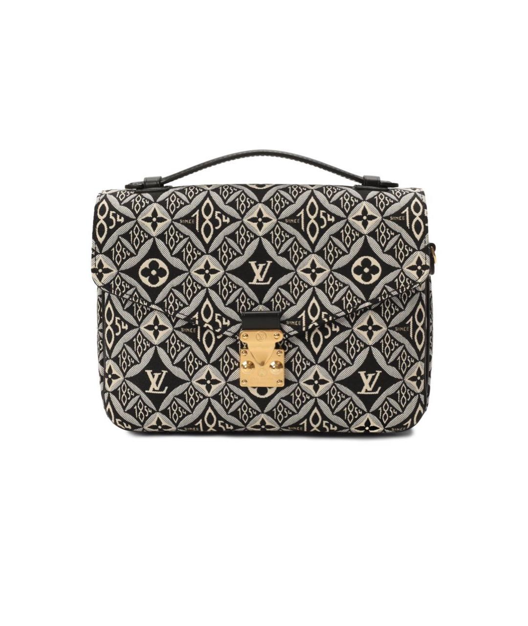 LOUIS VUITTON Черная деним сумка через плечо, фото 9
