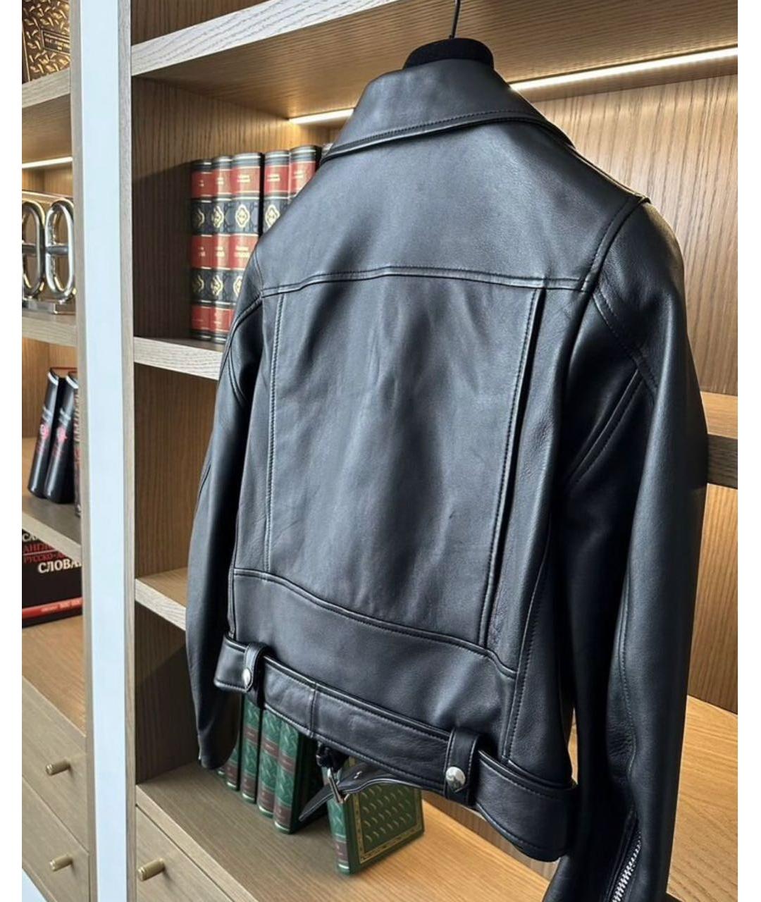 ACNE STUDIOS Черная кожаная куртка, фото 3