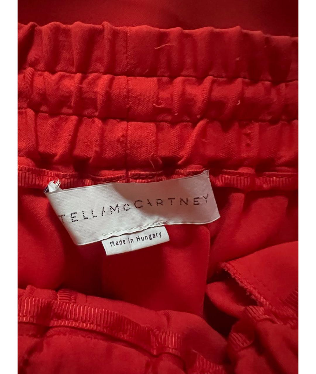 STELLA MCCARTNEY Оранжевое ацетатные брюки широкие, фото 3