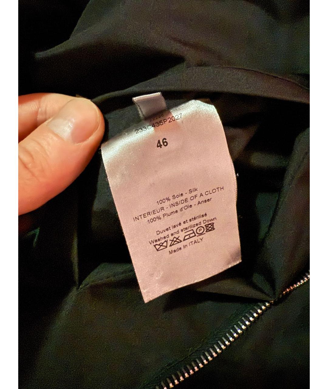 DIOR HOMME Черный синтетический пуховик, фото 6