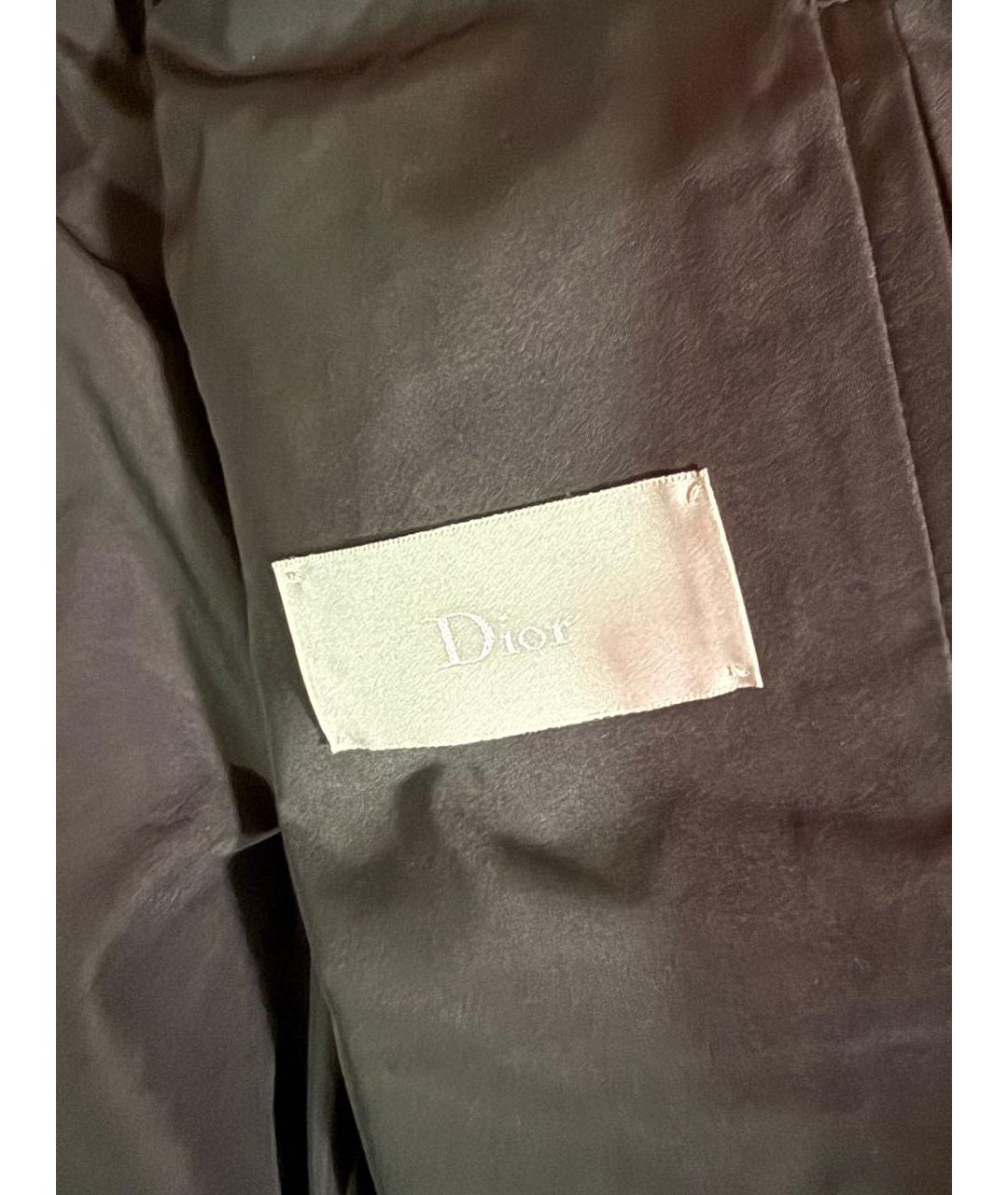 DIOR HOMME Черный синтетический пуховик, фото 5