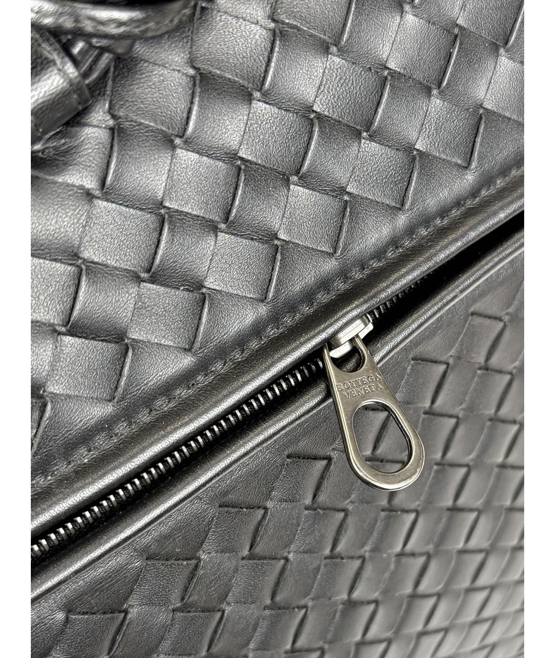 BOTTEGA VENETA Черный кожаный портфель, фото 6