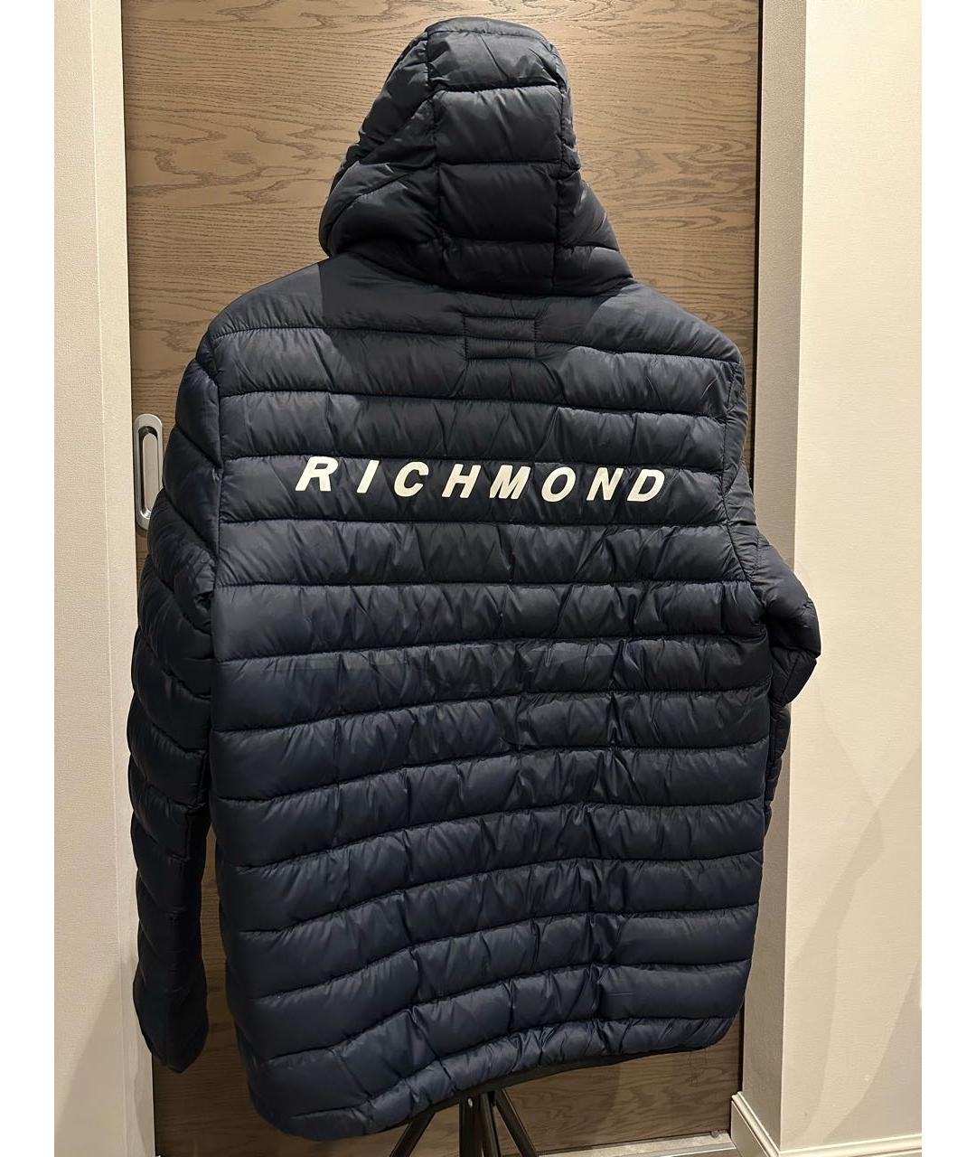 JOHN RICHMOND Темно-синяя полиамидовая куртка, фото 2