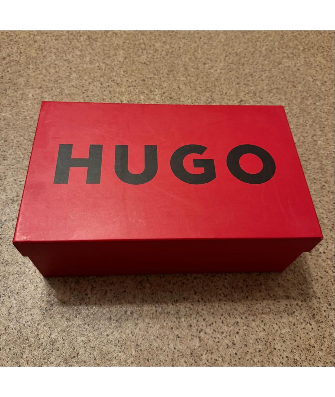 HUGO BOSS Темно-синие текстильные низкие кроссовки / кеды, фото 7