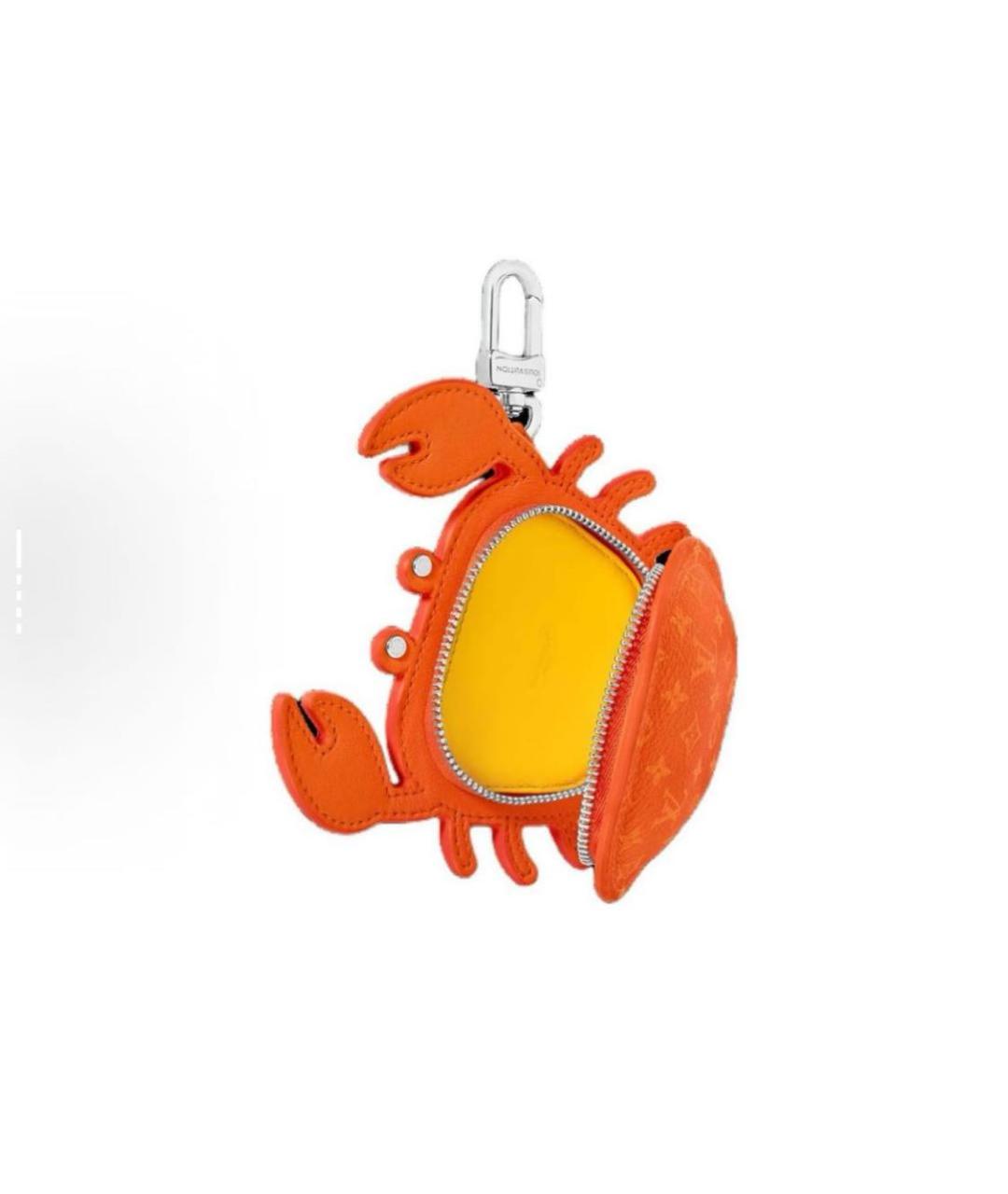 LOUIS VUITTON Оранжевый брелок, фото 3