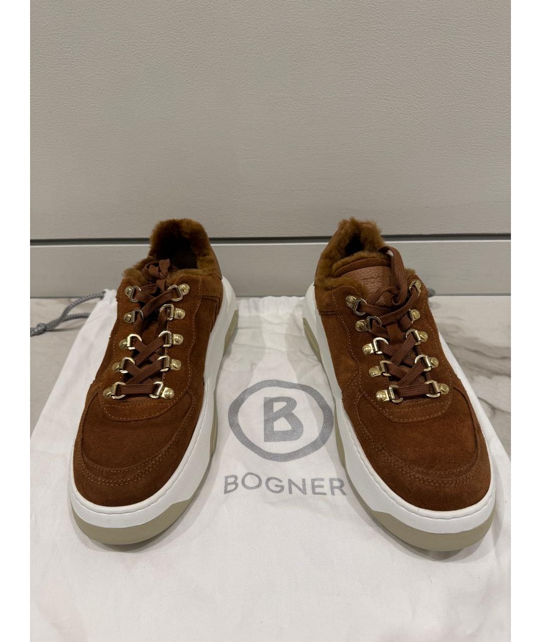 BOGNER Коричневые кеды, фото 2