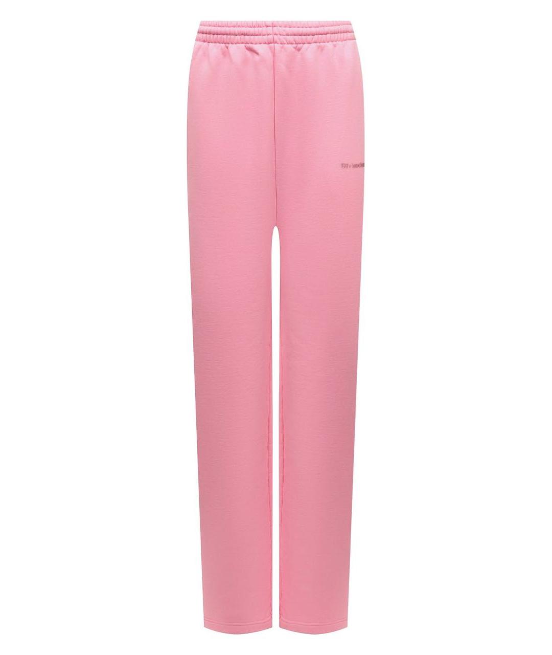 BALENCIAGA Розовые хлопковые прямые брюки, фото 9