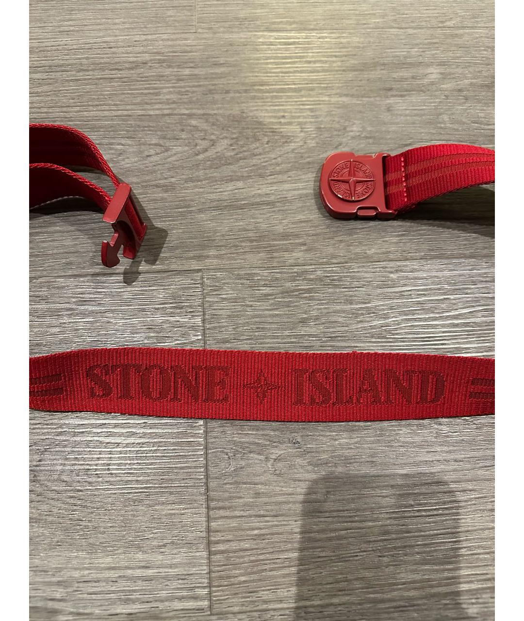 STONE ISLAND Красный ремень, фото 4