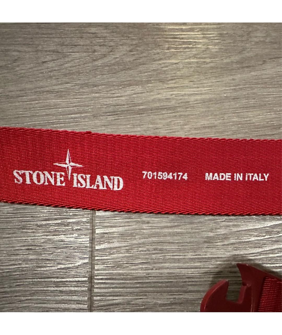 STONE ISLAND Красный ремень, фото 3