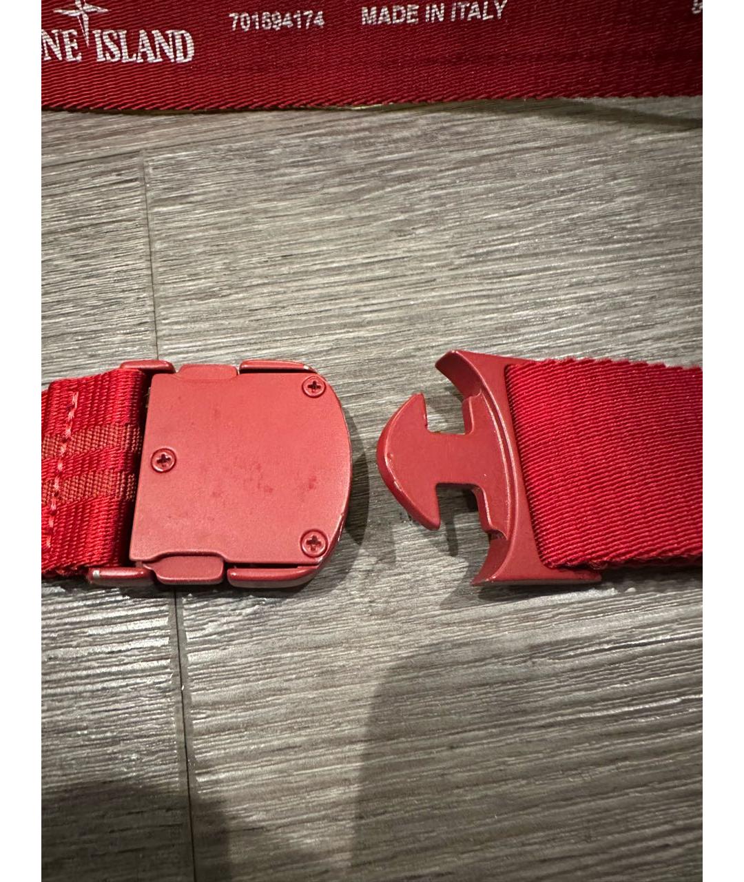 STONE ISLAND Красный ремень, фото 5