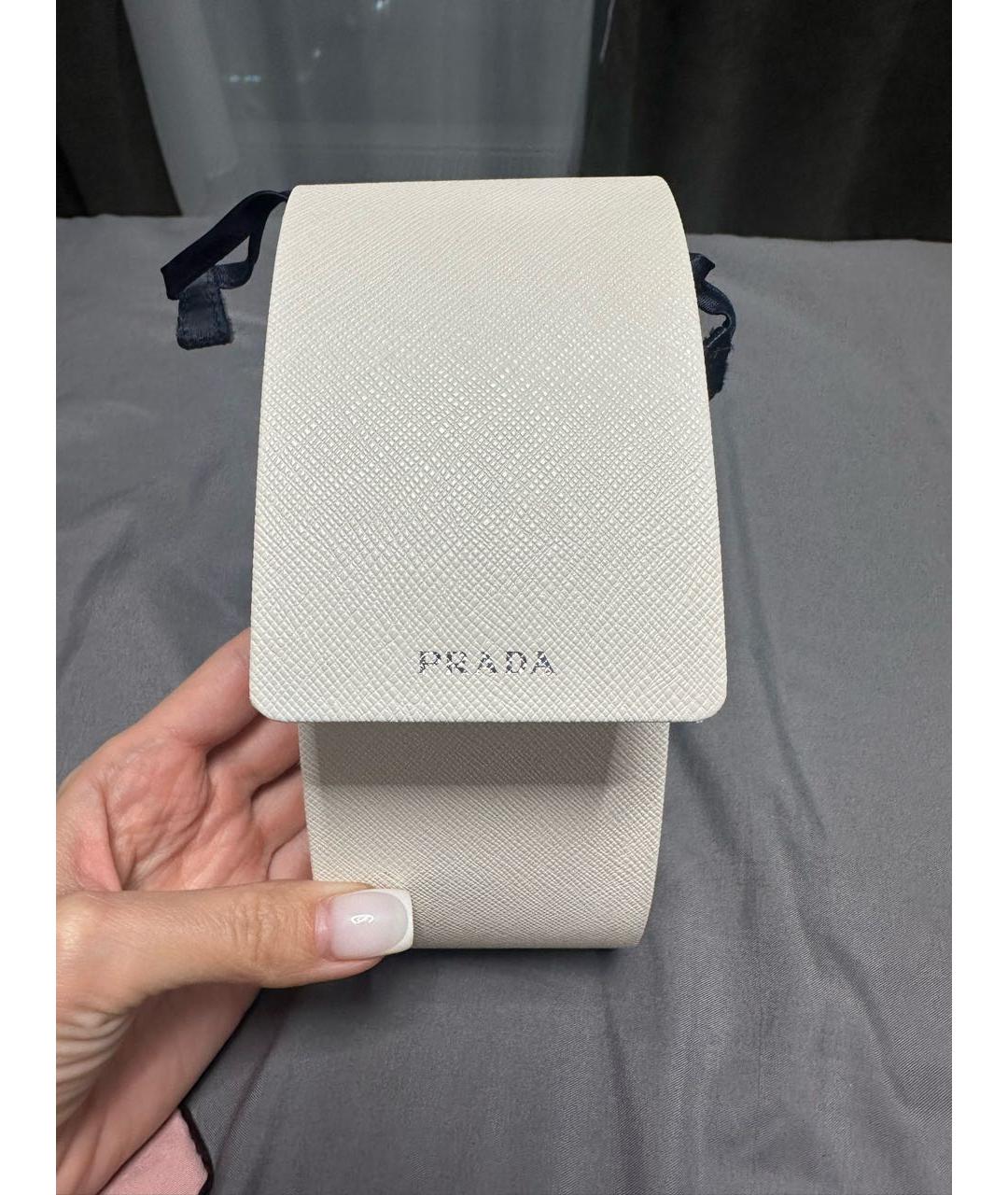 PRADA Черные пластиковые солнцезащитные очки, фото 3