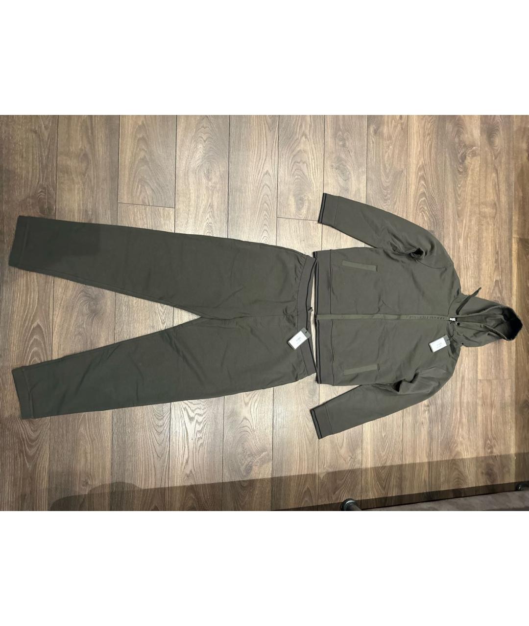 ARMANI EXCHANGE Хаки хлопко-эластановый спортивный костюм, фото 8
