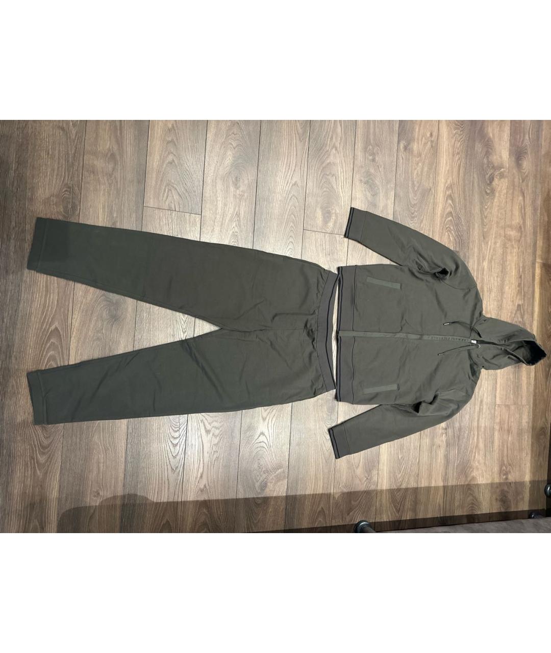 ARMANI EXCHANGE Хаки хлопко-эластановый спортивный костюм, фото 2