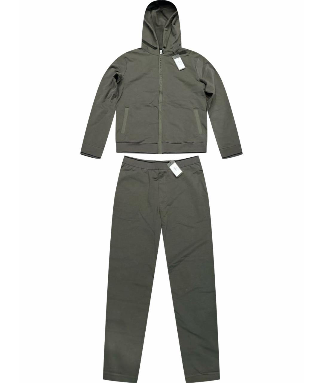 ARMANI EXCHANGE Хаки хлопко-эластановый спортивный костюм, фото 1