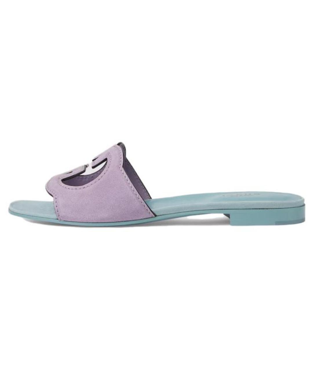 GUCCI Фиолетовые шлепанцы, фото 2