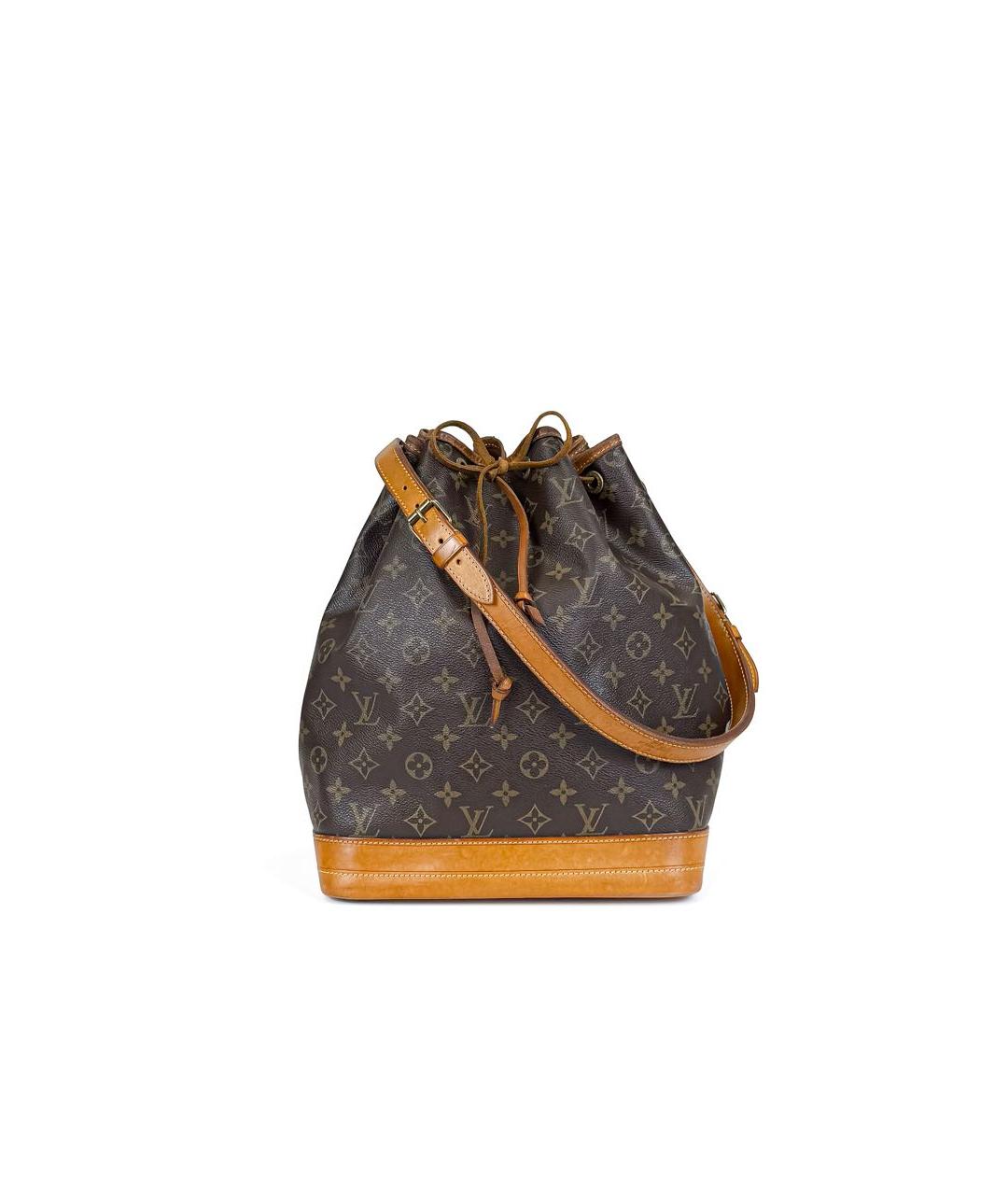LOUIS VUITTON Коричневая кожаная сумка через плечо, фото 9