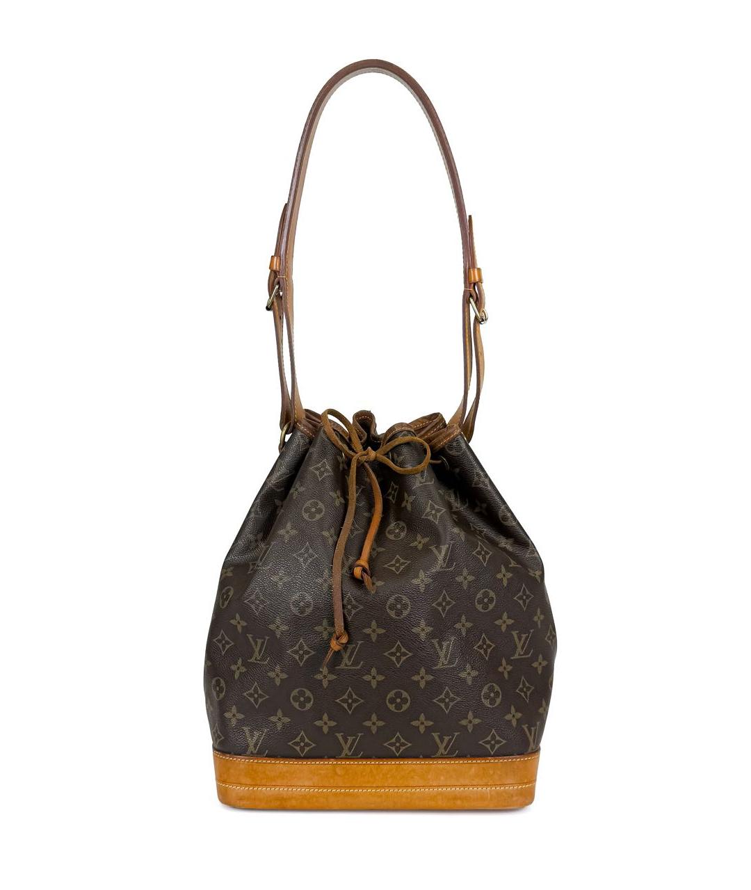 LOUIS VUITTON Коричневая кожаная сумка через плечо, фото 8