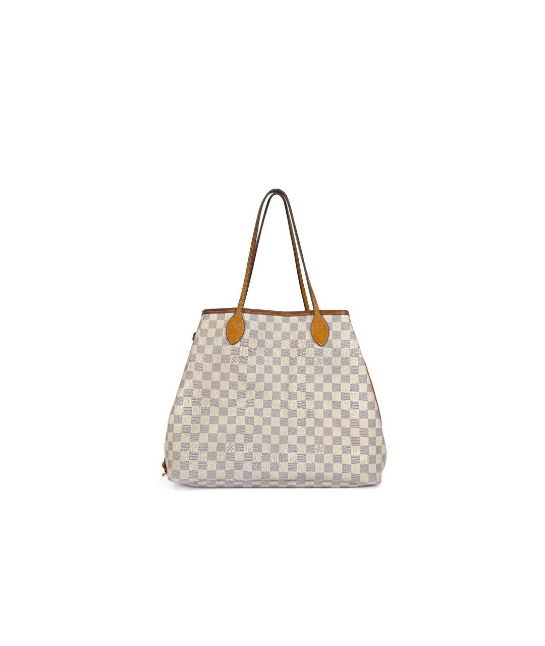 LOUIS VUITTON Бежевая кожаная сумка тоут, фото 2