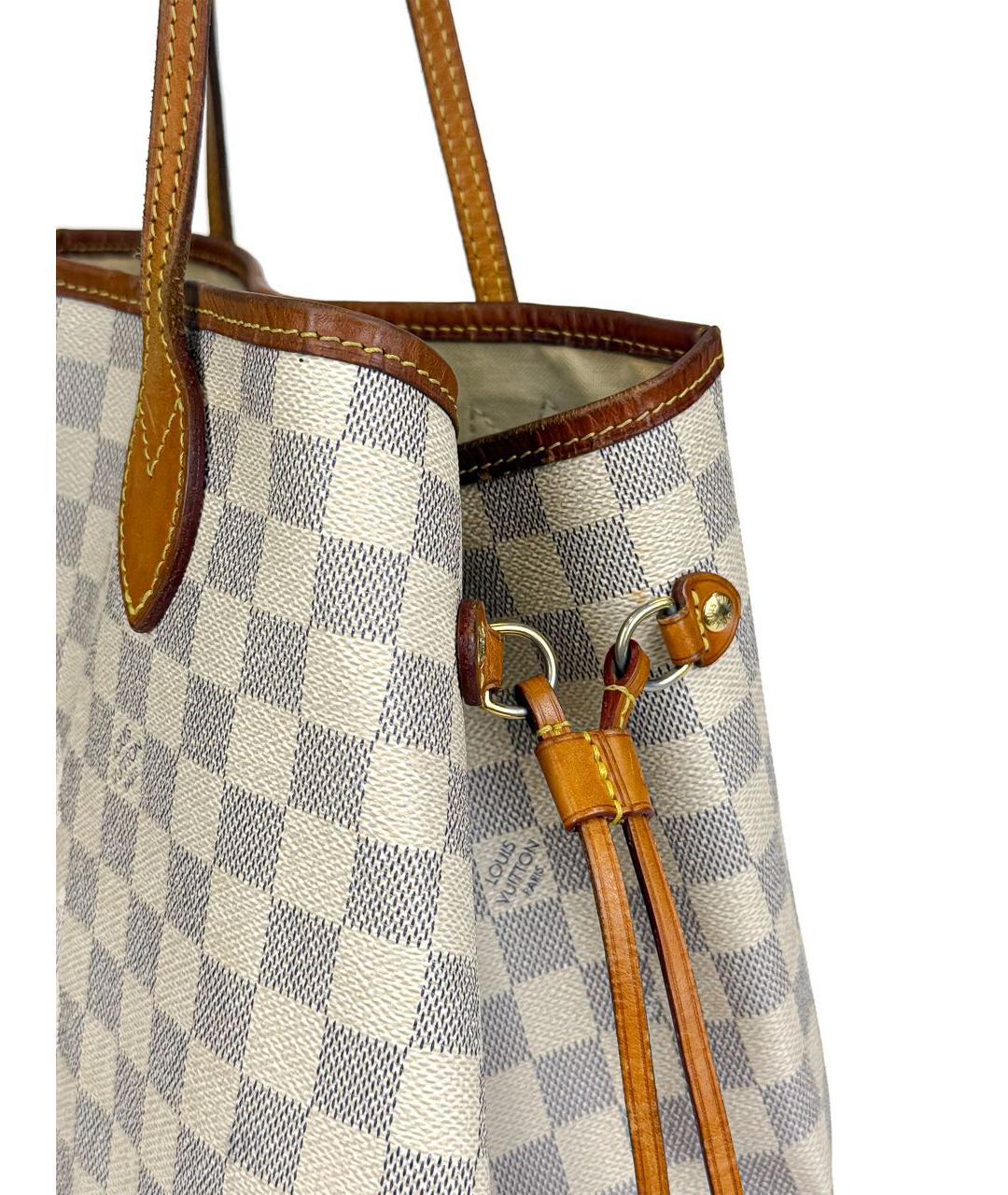 LOUIS VUITTON Бежевая кожаная сумка тоут, фото 6