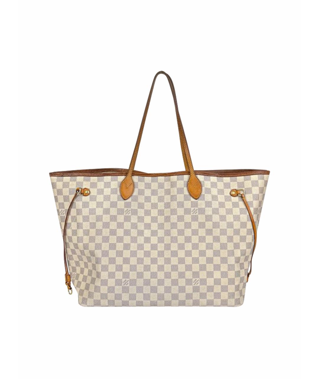 LOUIS VUITTON Бежевая кожаная сумка тоут, фото 1
