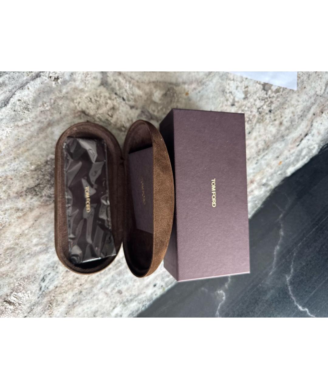 TOM FORD Черные пластиковые солнцезащитные очки, фото 4