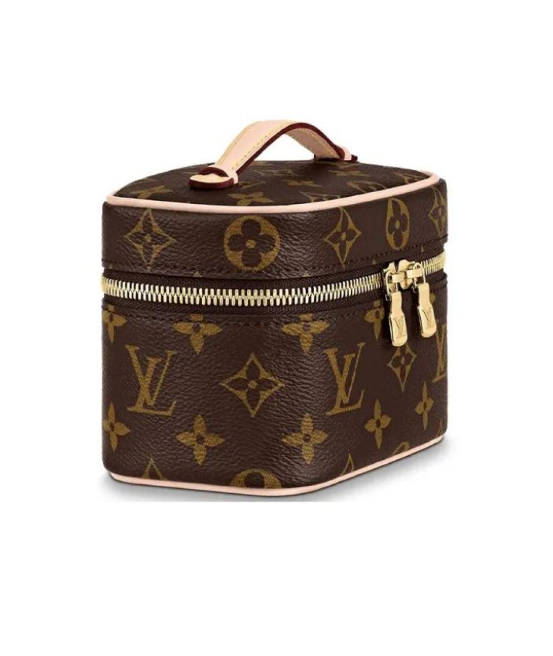 LOUIS VUITTON Коричневая косметичка, фото 3
