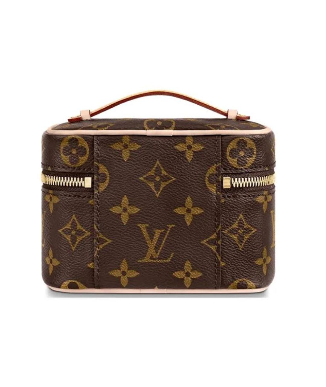 LOUIS VUITTON Коричневая косметичка, фото 2