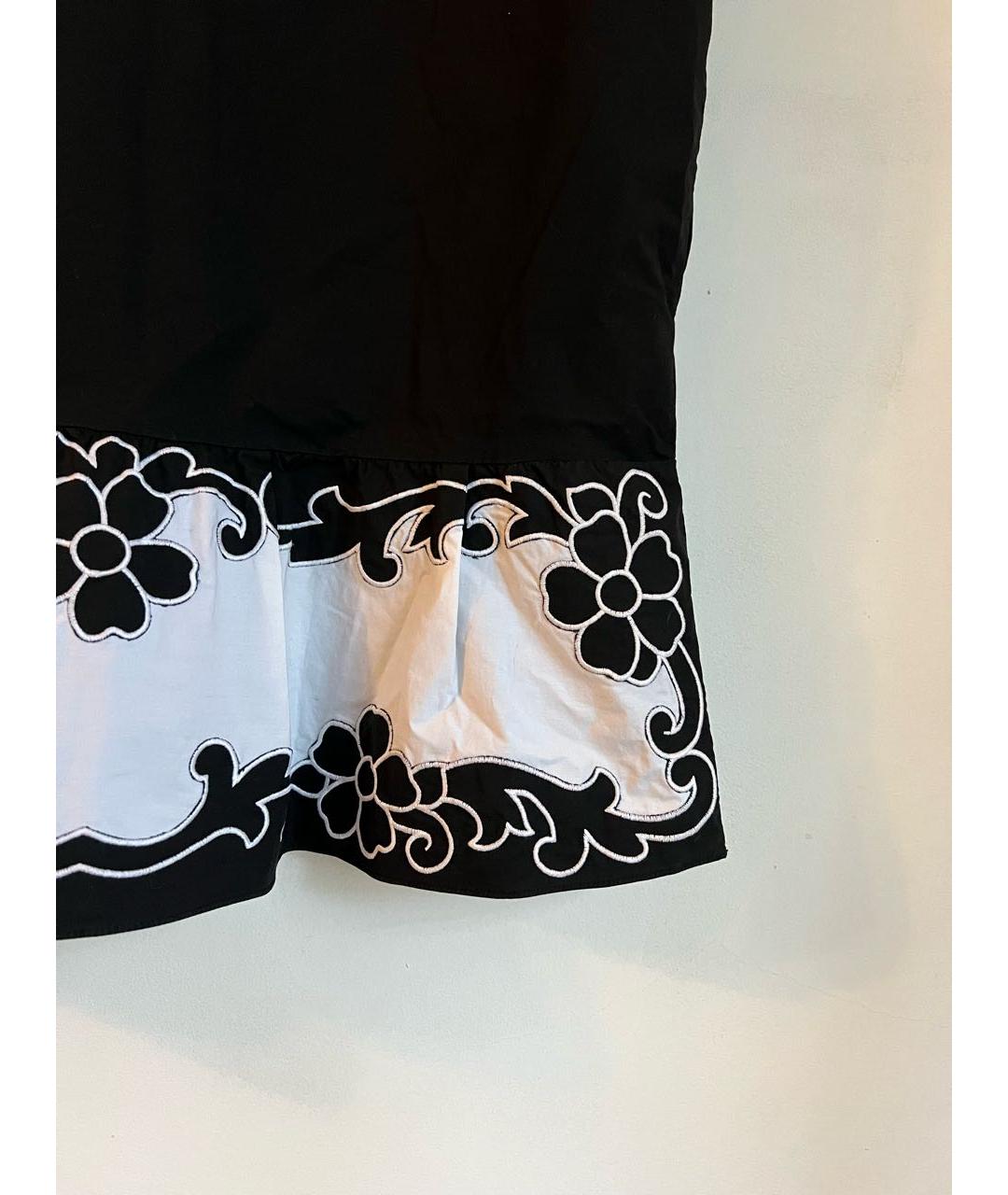 MOSCHINO Черное хлопковое повседневное платье, фото 4