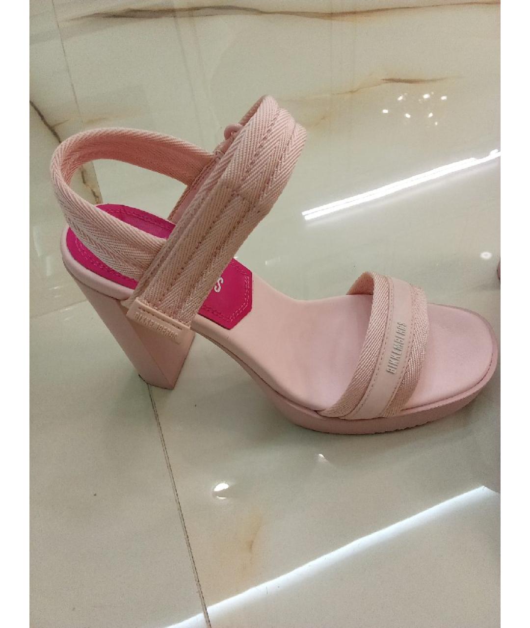 BIKKEMBERGS Розовые кожаные босоножки, фото 3