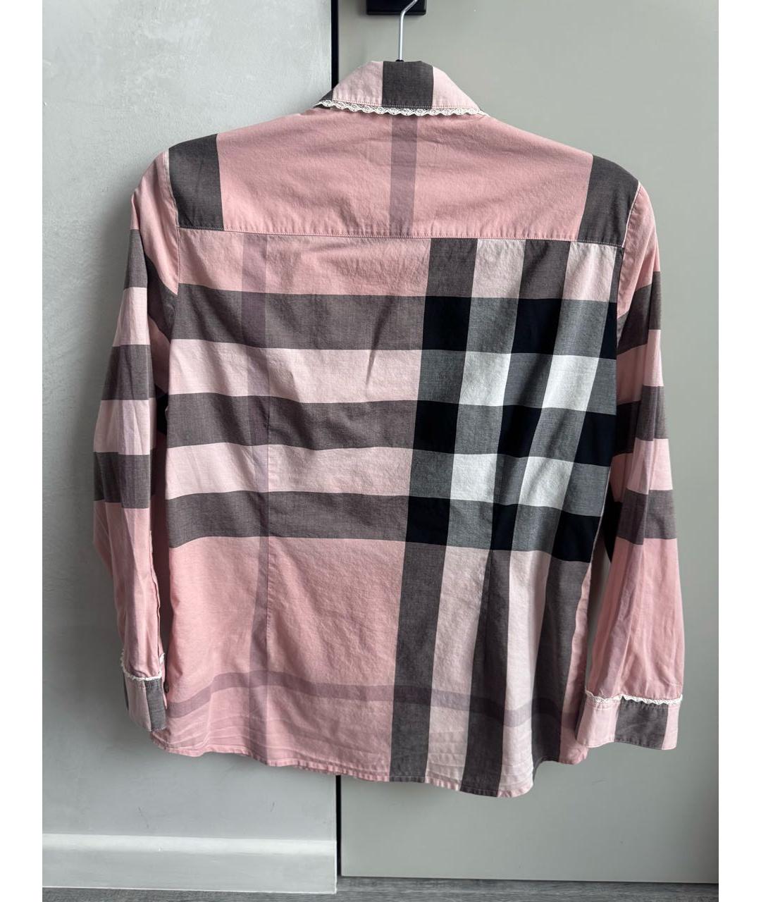 BURBERRY Розовая хлопковая рубашка, фото 2