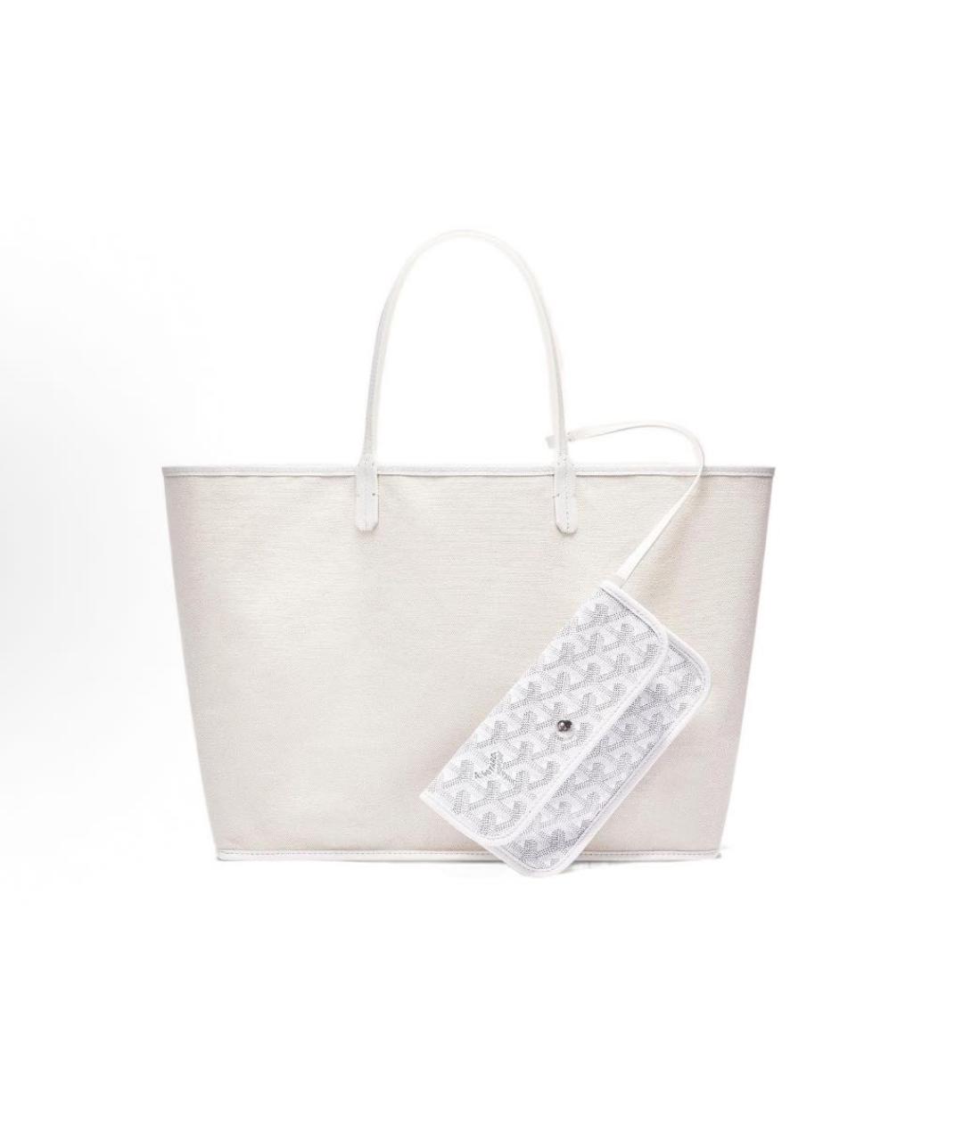 GOYARD Белая сумка тоут, фото 3