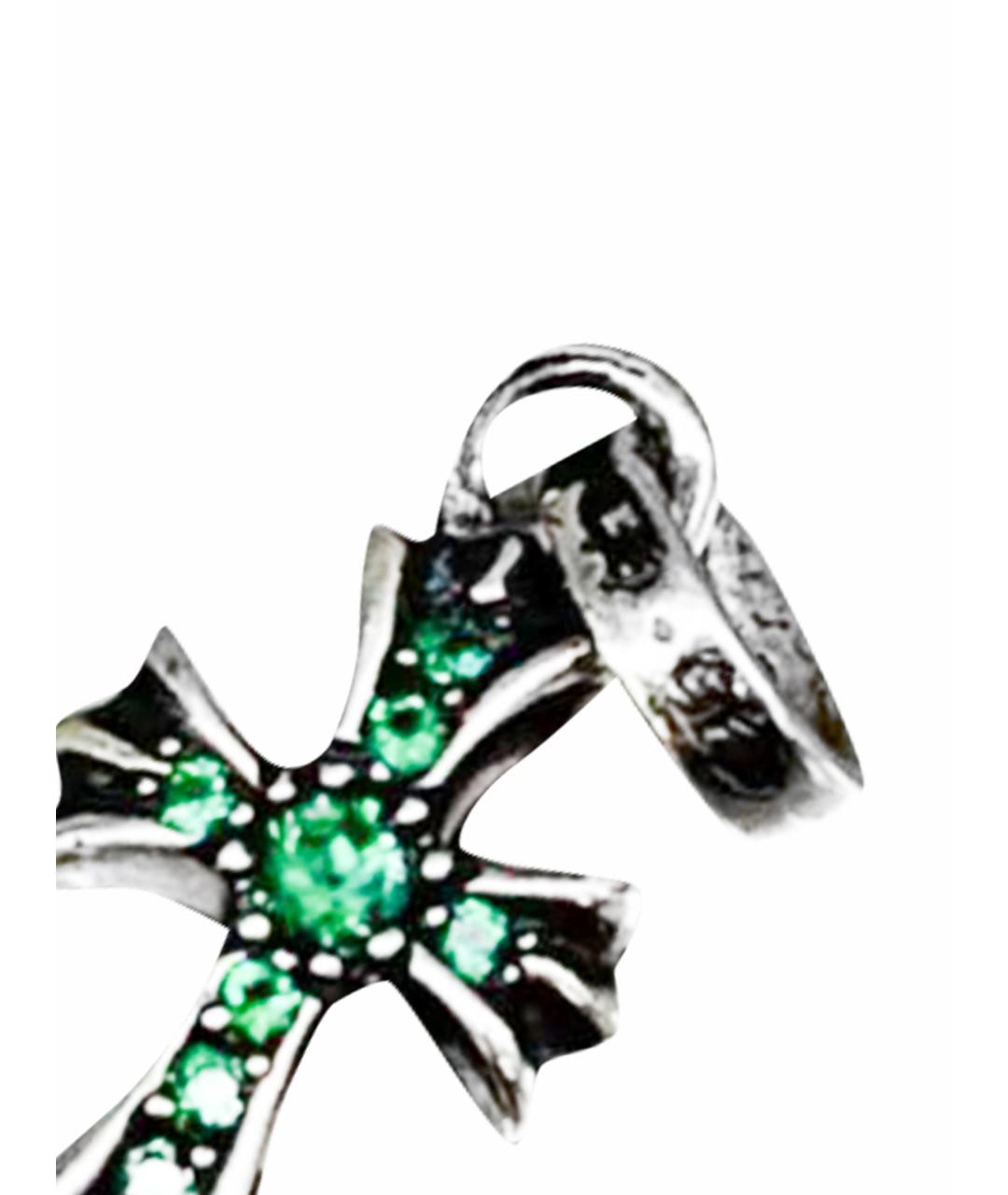 CHROME HEARTS Зеленая серебряная цепочка/подвеска, фото 3