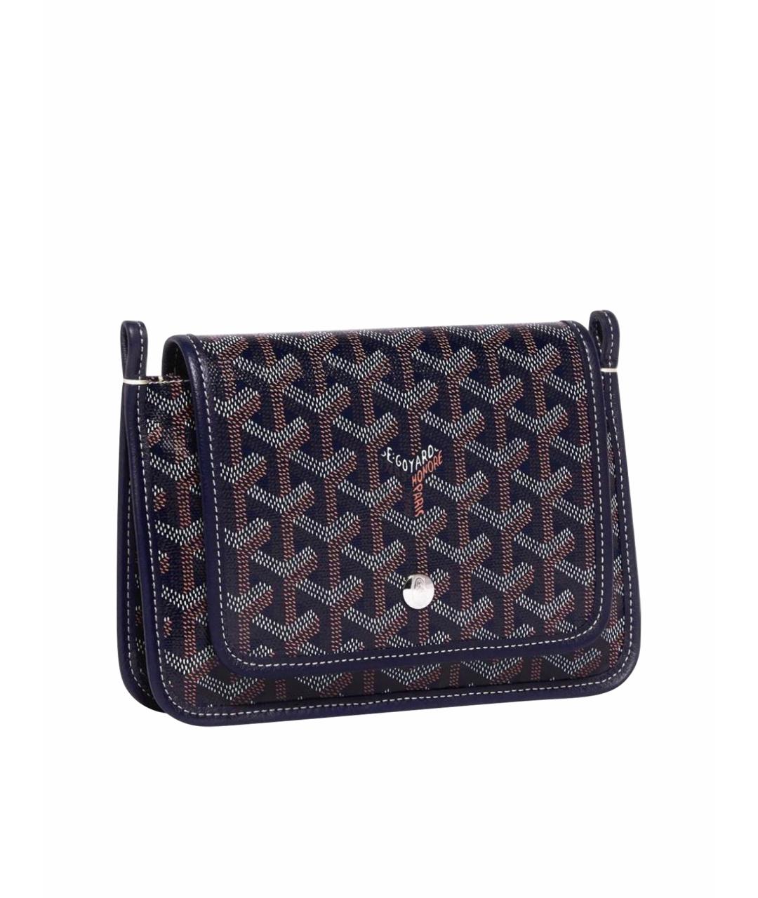 GOYARD Темно-синяя кожаная сумка через плечо, фото 1