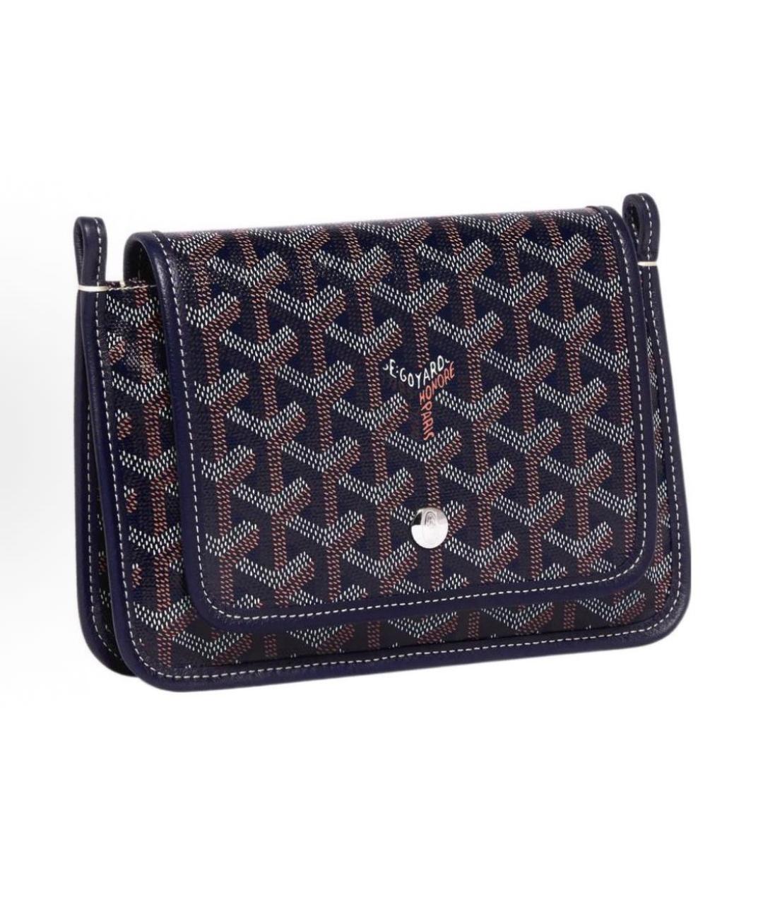 GOYARD Темно-синяя кожаная сумка через плечо, фото 2