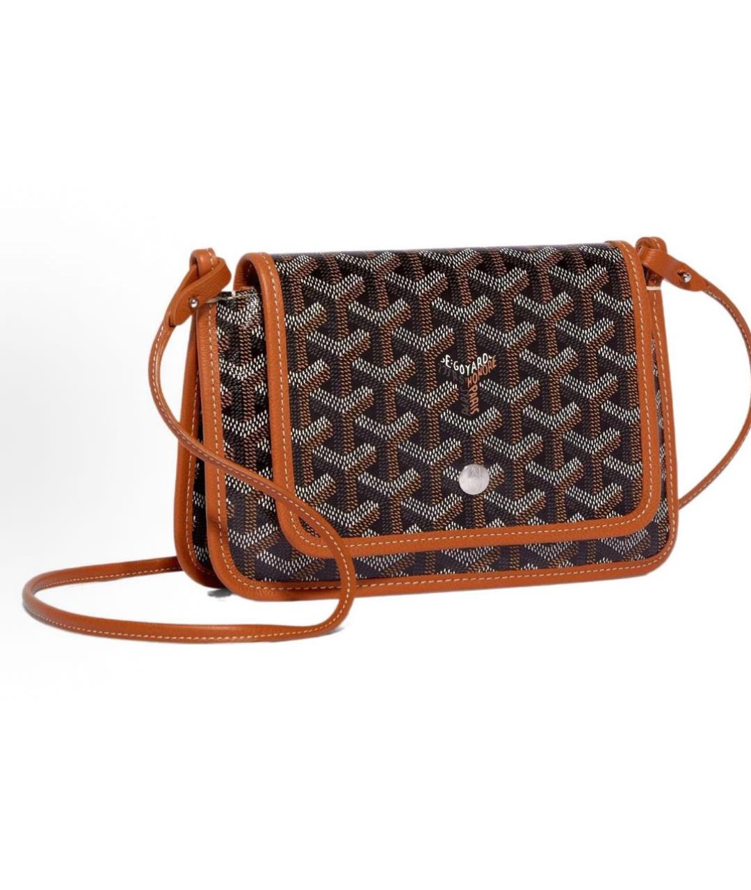 GOYARD Темно-синяя кожаная сумка через плечо, фото 5