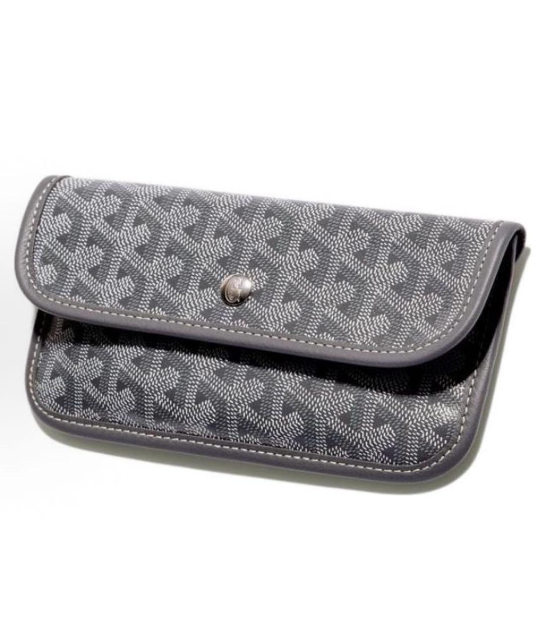 GOYARD Серая кожаная сумка тоут, фото 6