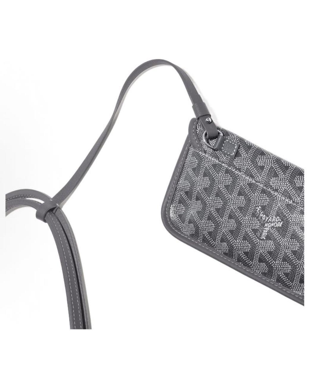 GOYARD Серая кожаная сумка тоут, фото 5