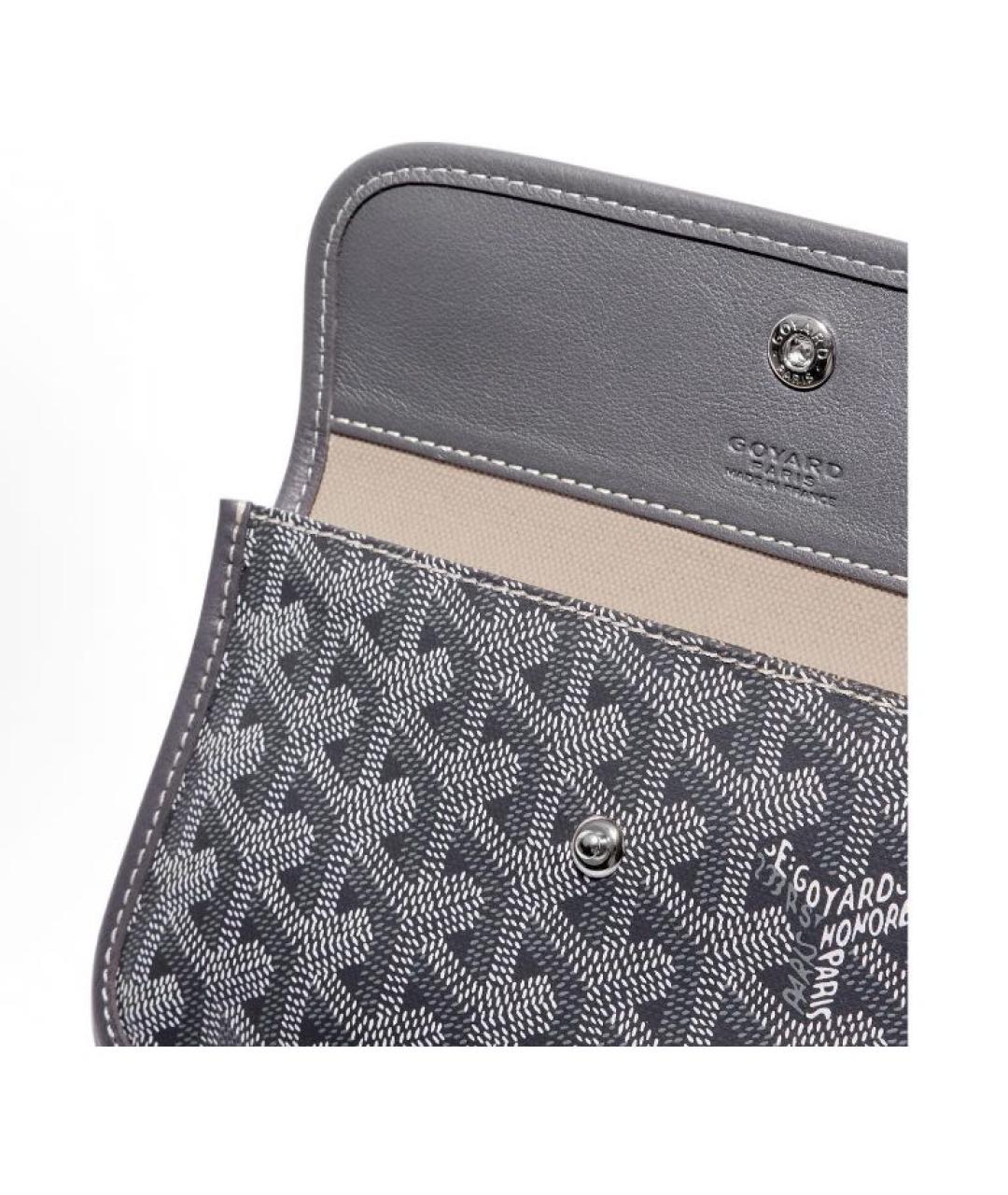 GOYARD Серая кожаная сумка тоут, фото 7